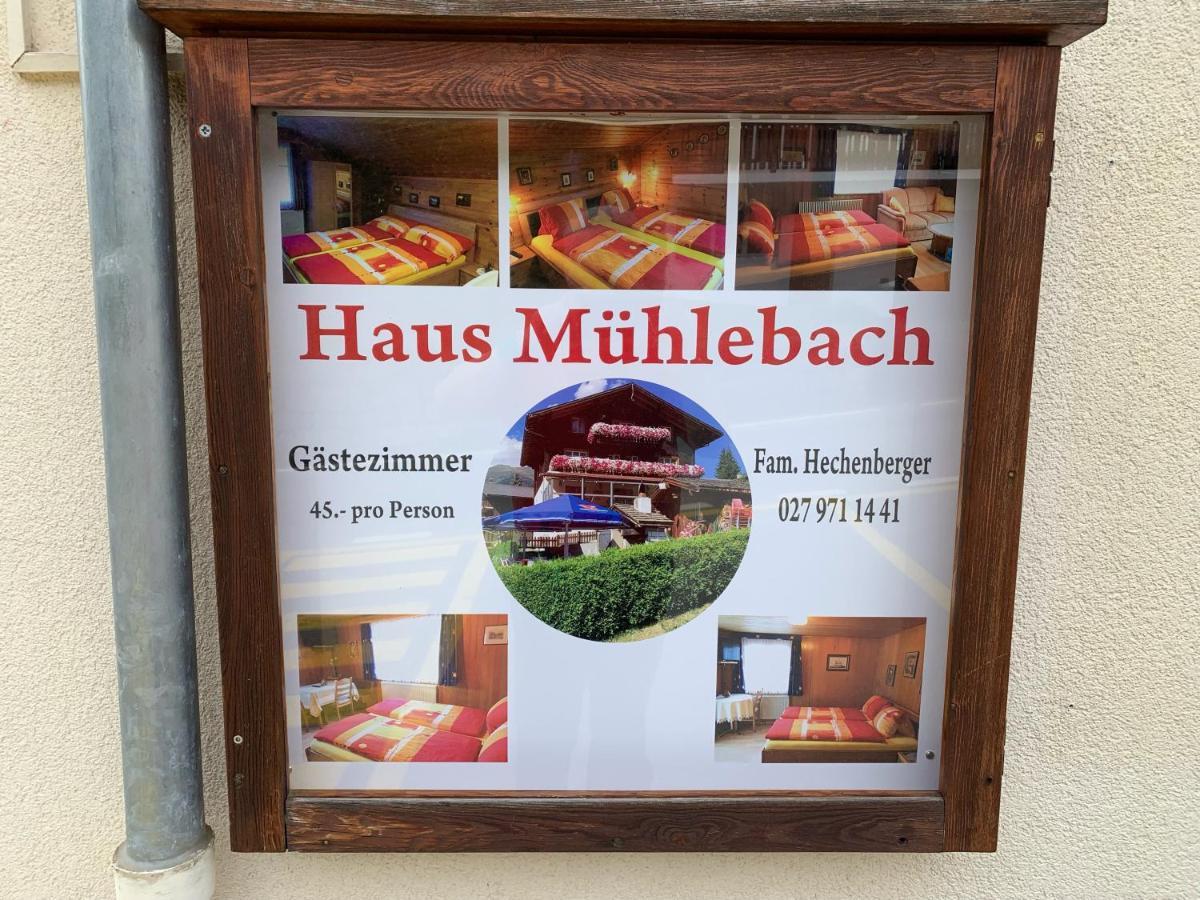 Hotel Haus Muehlebach Ernen Dış mekan fotoğraf